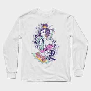 Samurai Geisha Long Sleeve T-Shirt